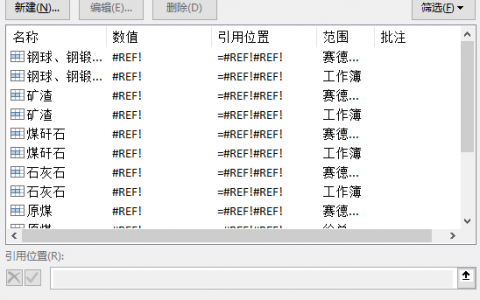 excel目标工作表已有该名称