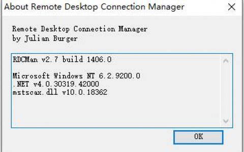 微软官方Remote Desktop Connection Manage 2.7（RDCMan）远程桌面批量管理工具下载和使用