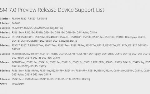 群晖DiskStation Manager DSM 7.0,预览版本月下旬放出