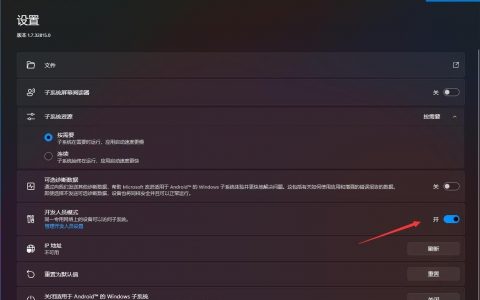 Windows 11手动安装WSA（Android）教程，附安装包
