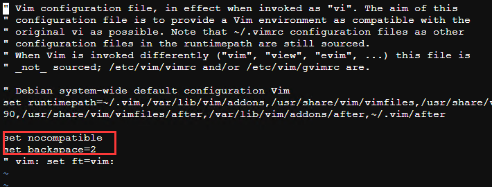 Proxmox PVE使用Vi编辑文本方向键变字母 退格键不能用的解决办法