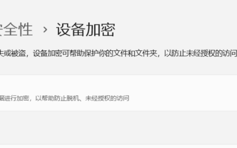 Windows 11 C盘有感叹号但是未启用BitLocker加密解决方法